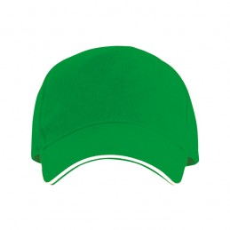 Sapca bumbac 5 panele gen Sandwich ERIS. - GO7019  Verde - FERN GREEN