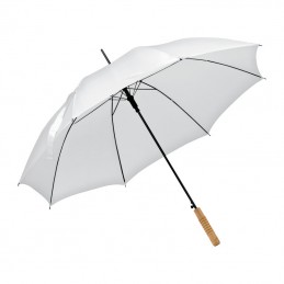 Umbrela automata maner lemn drept- 45086 alb - White