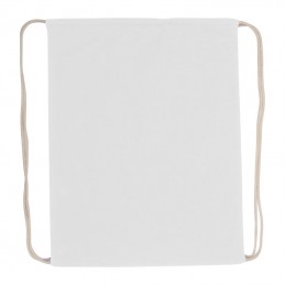 Rucsac cu snur- siret bumbac 140 gmp Gym Bag 60024 Alb - White