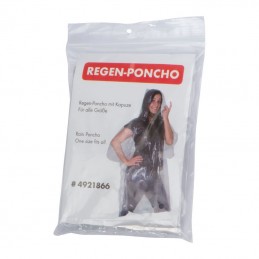 Pelerina Poncho  de ploaie, XL - 4921866, Transparent