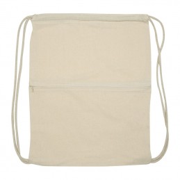Rucsac cu snur- siret bumbac 140 gmp cu 2 compartimente 64950 Natur