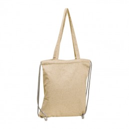 Rucsac cu snur- siret bumbac 140 gmp si sacosa bretea de umar  62543 Natur
