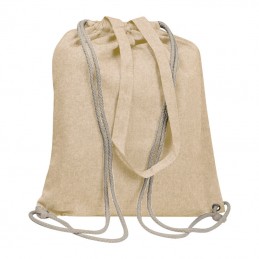 Rucsac cu snur- siret bumbac 140 gmp si sacosa bretea de umar  62543 Natur