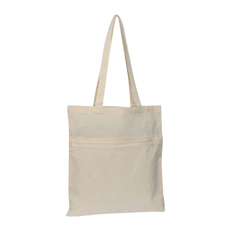 Sacosa bumbac 140 gmp cu comapartiment fermoar - 64940 Natur Sacosa bumbac 140 gmp cu comapartiment fermoar - 64940 Natur