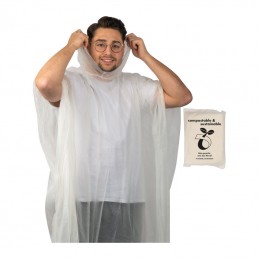 Pelerina ECO compostabila Poncho- 4188266, Transparent
