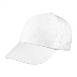 Sapca 5 panele basic bumbac 170 gmp - 52466 Alb - White