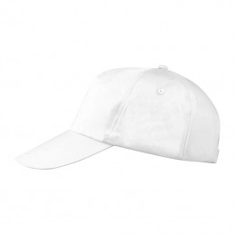 Sapca 5 panele basic bumbac 170 gmp - 52466 Alb - White