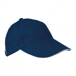 Sapca bumbac 6 panele gen Sandwich San Francisco  - 50466 albastru navy