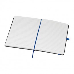 Carnetel A5 96 file liniate cu bandă colorată coperta PU, 23867 - Albastru
