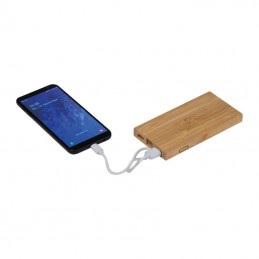Powerbank 8000 mAh din bambus - 3147313, Natural