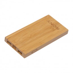 Powerbank 8000 mAh din bambus - 3147313, Natural