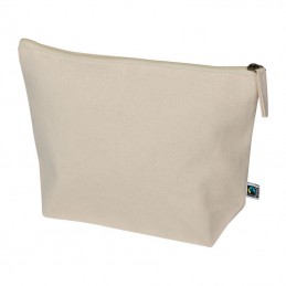 Borseta cosmetica de bumbac 320 gmp Fairtrade, 6398713 Natur -Beige