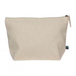 Borseta cosmetica de bumbac 320 gmp Fairtrade, 6398713 Natur -Beige