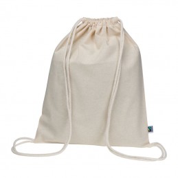 Rucsac cu snur- siret bumbac 180 gmp Fairtrade Gym bag 63990 Natur