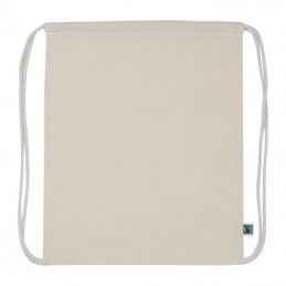 Rucsac cu snur- siret bumbac 180 gmp Fairtrade Gym bag 63990 Natur