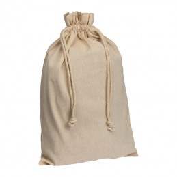 Sacosa mare din bumbac reciclat cu snur - 62982 Natur Beige