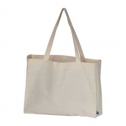 Sacosa bumbac 180 gmp cu pliu burduf Fairtrade 6398913 - Natur -Beige