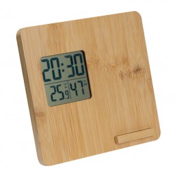 Stație meteo din bambus - 3319413, Beige