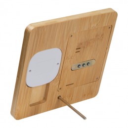 Stație meteo din bambus - 3319413, Beige