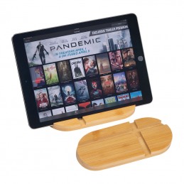 Suport telefon sau tableta din bambus - 2318913, Beige