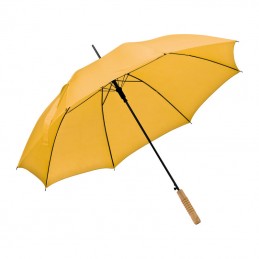 Umbrela automata maner lemn drept- 45086 Galben Yellow