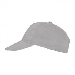 Sapca bumbac 6 panele gen Sandwich San Francisco  - 50466 Gri Grey