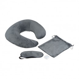Set calatorie cu perna, masca ochi si dopuri ureche - 6142907, Grey