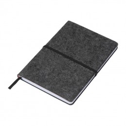 Carnetel  A5 192 pagini matematica cu copertă din pâslă - 2135707, Grey
