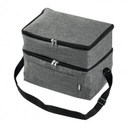 Cooler Geanta frigorifica RPET 12 L cu 2 compartimente - 6297877, Gri