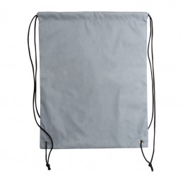Rucsac cu snur - siret reflectorizant poliester 190T 6425207 - Gri