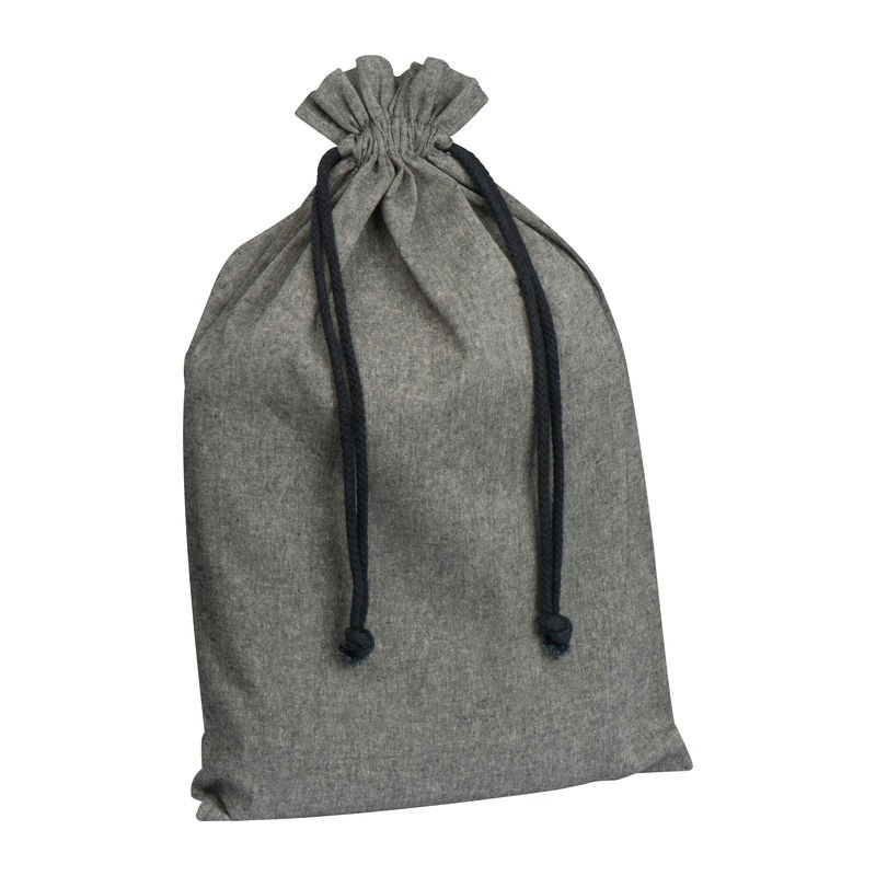 Sacosa mare din bumbac reciclat cu snur - 62982 Gri Sacosa mare din bumbac reciclat cu snur - 62982 Gri