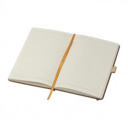 Carnetel A5 80 file liniate cu coperta din piele reciclata - 2274601, Maro