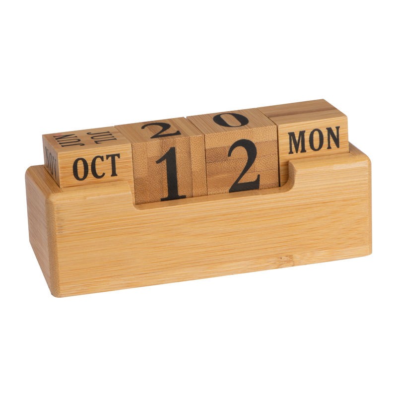 Calendar perpetuu din bambus - 2226313, Beige Calendar perpetuu din bambus - 2226313, Beige