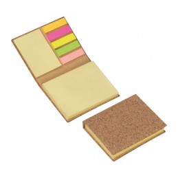 Carnetel Bloc Notite autoadezive in coperta pluta - 21354 Natur - Beige