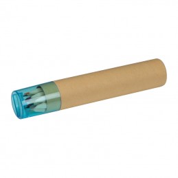 Set cu ascutitoare 12 creioane colorate  - 1182401, natur