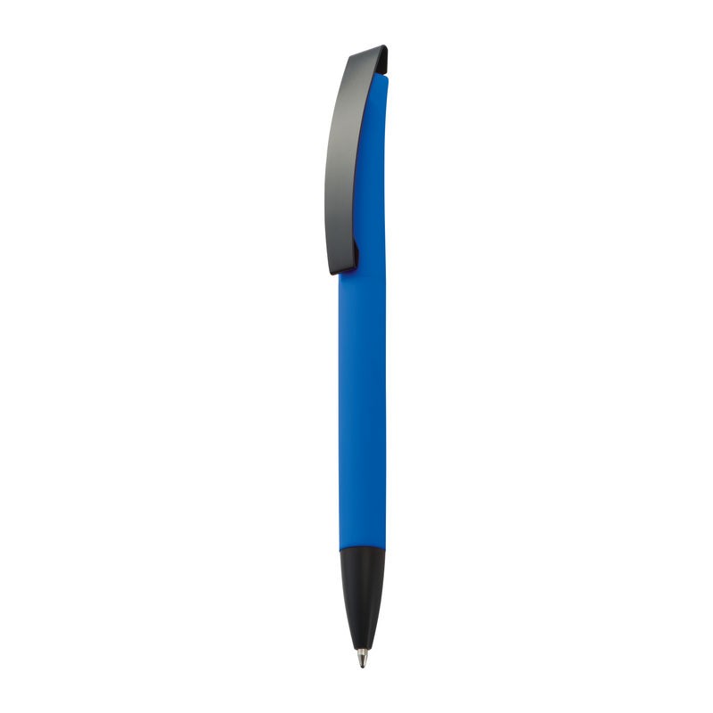 Pix siliconat cu clips metalic negru- BRESCIA 0099 albastru Pix siliconat cu clips metalic negru- BRESCIA 0099 albastru