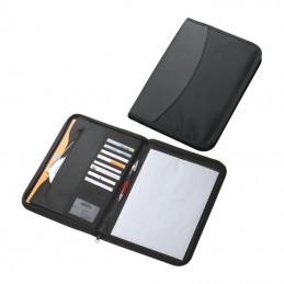 Mapa A4 cu fermoar cu bloc notes - 2101103 Negru Black