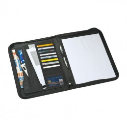 Mapa A4 cu fermoar cu bloc notes - 2101103 Negru Black