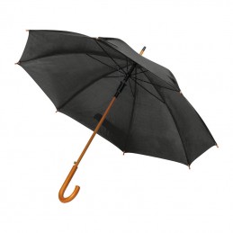 Umbrela automata maner lemn curbat - 45131 Negru Black