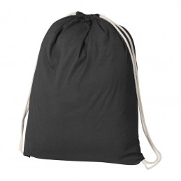 Rucsac cu snur- siret bumbac 140 gmp Gym Bag 60024 Negru