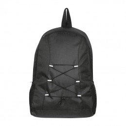 Rucsac poliester reciclat RPET 13 L cu buzunare laterale  - 64690 Negru