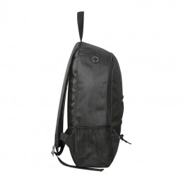 Rucsac poliester reciclat RPET 13 L cu buzunare laterale  - 64690 Negru