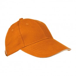 Sapca bumbac 6 panele gen Sandwich San Francisco  - 50466 Orange