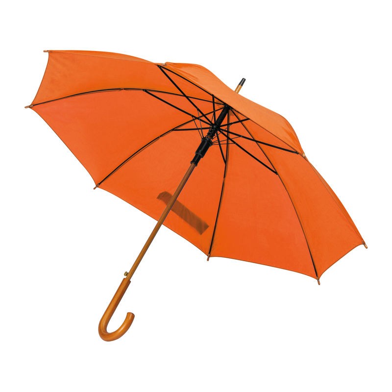 Umbrela automata maner lemn curbat - 45131 Orange Umbrela automata maner lemn curbat - 45131 Orange