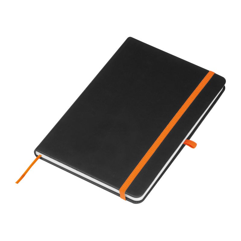 Carnetel A5 96 file liniate cu bandă colorată coperta PU, 23867 Orange Carnetel A5 96 file liniate cu bandă colorată coperta PU, 23867 Orange