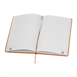 Carnetel A5 80 file liniate coperti PU,  Portocaliu - 2526110
