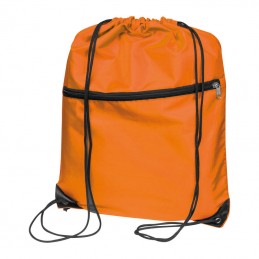 Rucsac cu snur- siret cu 2 compartimente RPET 63718 Orange
