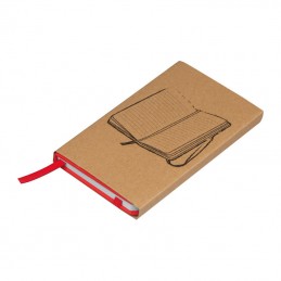 Carnetel A6 cu 80 file liniate - 2836705, Red