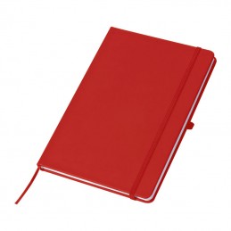 Carnetel A5 cu pagini liniate coperti PU 28759  Rosu - Red