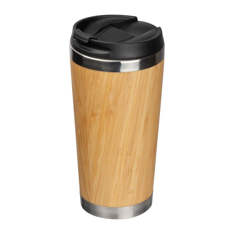 Cana termica bambus cu capac 400 ml - 156413 Natur BEIGE Cana termica bambus cu capac 400 ml - 156413 Natur BEIGE